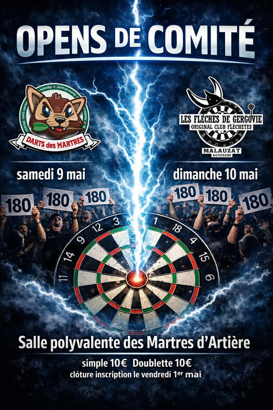 Affiche de Open des flèches Arvernes